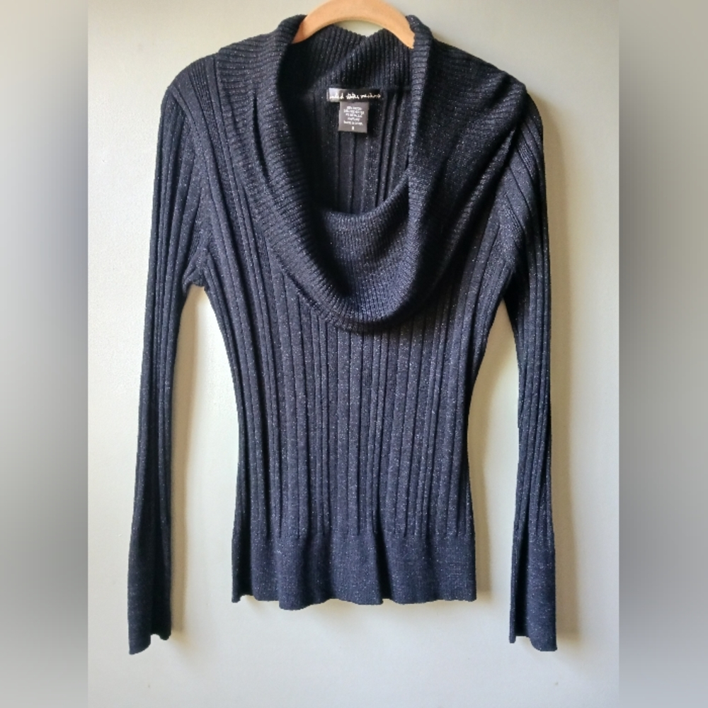 LIKE NEW United States Sweaters Metallic Sparkle Cowl Neck Sweater